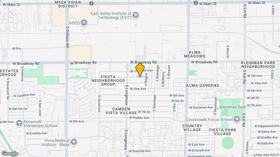 1509 W Capri Ave Map and Location Details