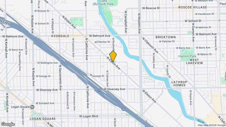 2986 N Elston Ave Map and Location Details
