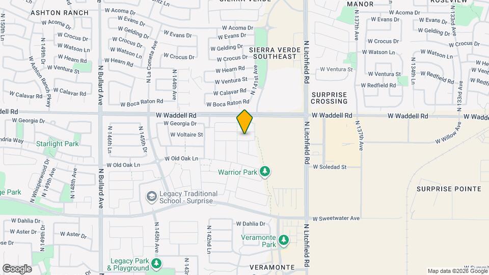 14144 W Willow Ave, Unit A Map and Location Details