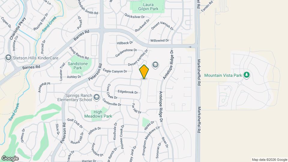 4642 Crow Creek Dr Map and Location Details
