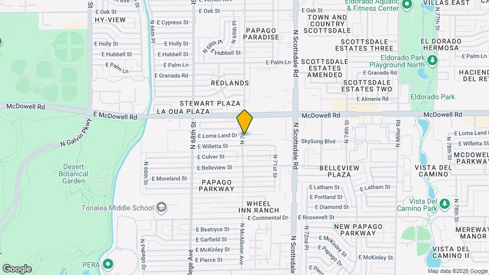 7001 E Loma Land Dr Map and Location Details