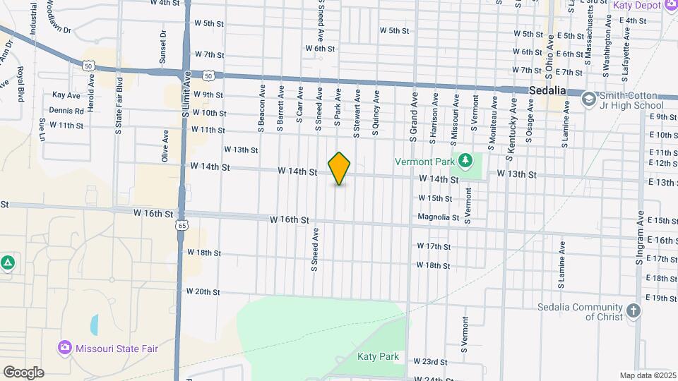 1415 S Park Ave Map and Location Details
