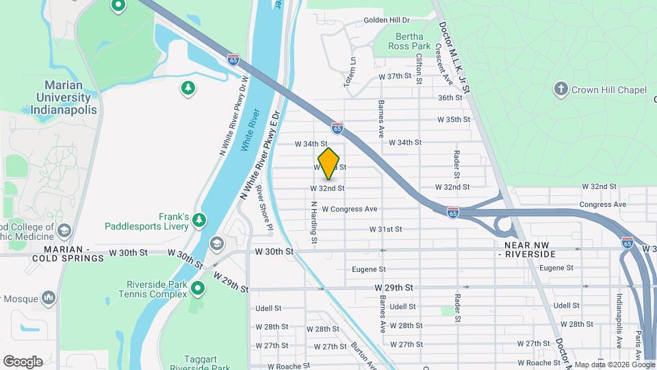1330 W 32nd St Map and Location Details
