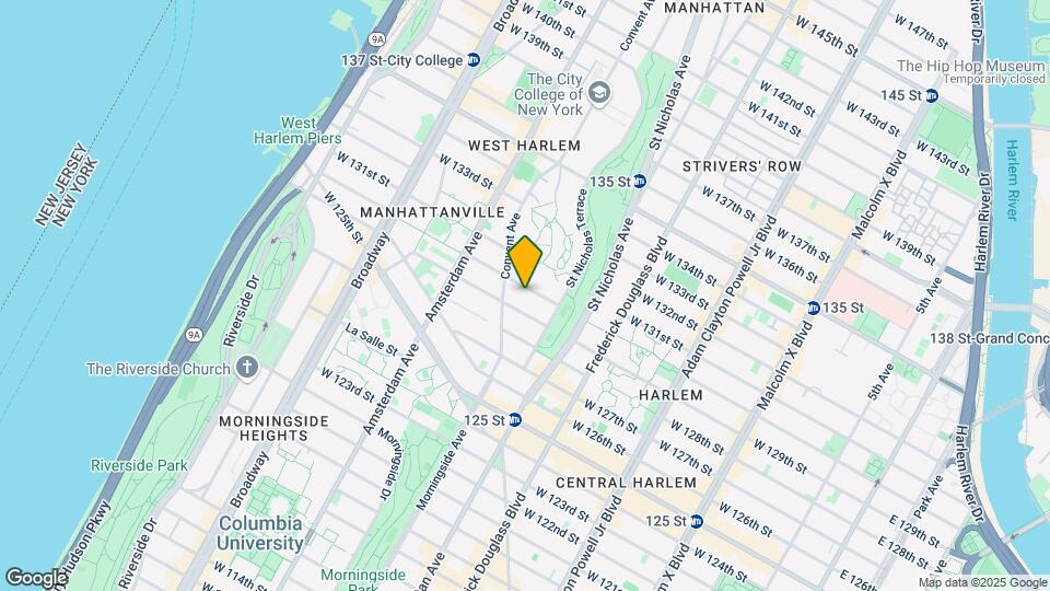 418 W 130th St Map and Location Details