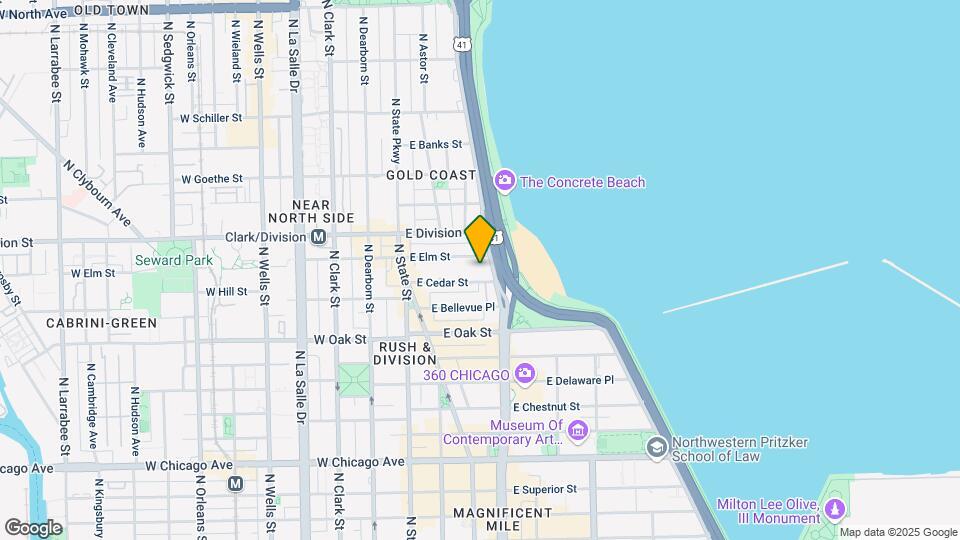 1100 N Lake Shore Dr Mapa y Detalles de la Ubicación