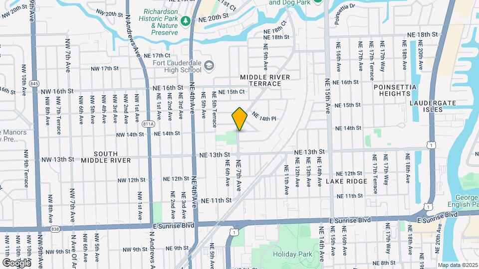1340-1342 NE 7th Ave Map and Location Details