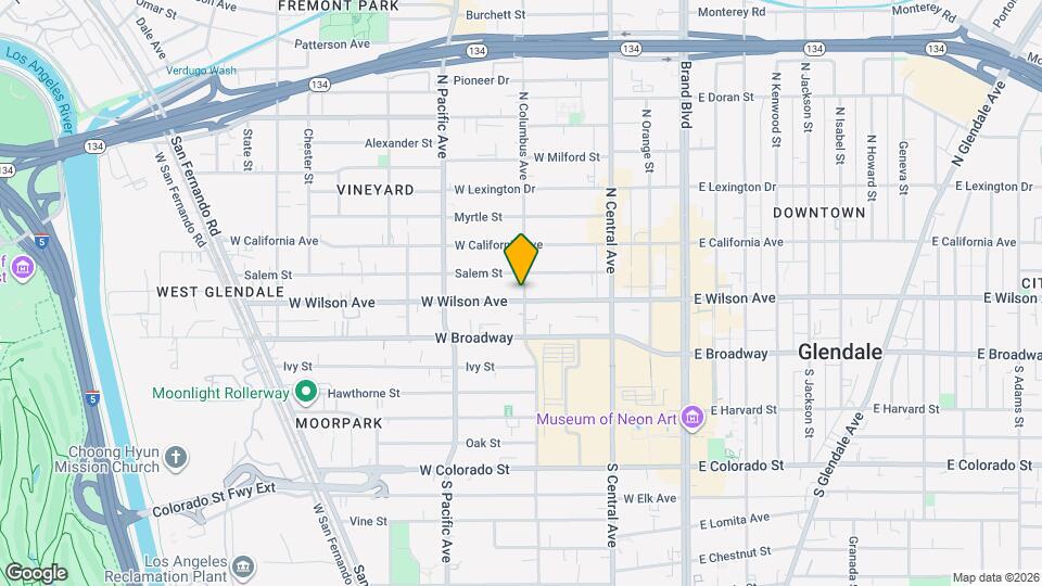 401 W Wilson Ave Map and Location Details