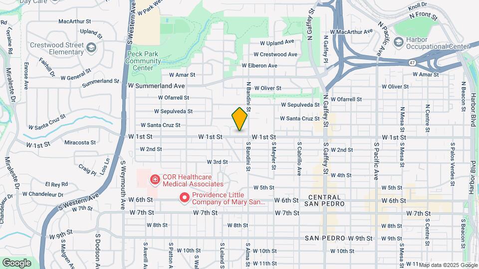 1024-1032 W 1st St Mapa y Detalles de la Ubicación