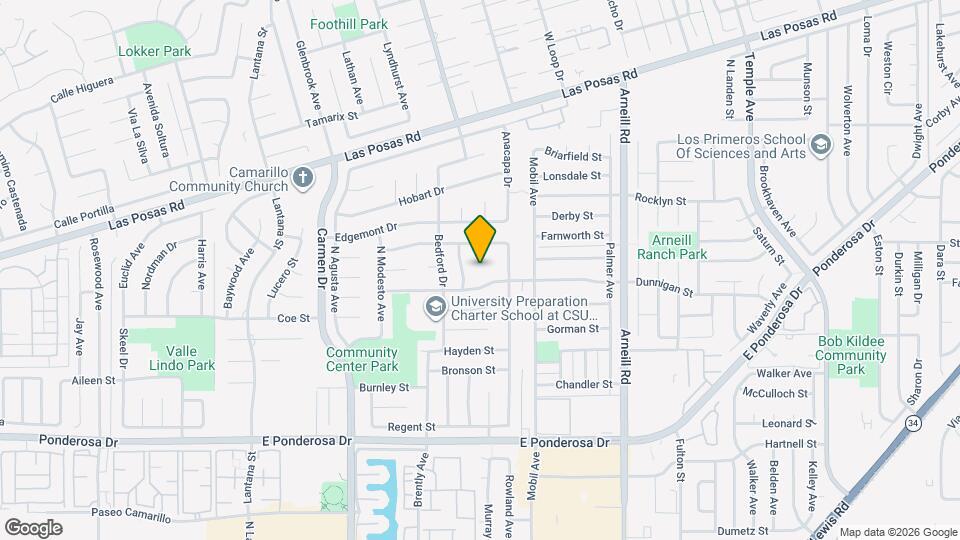 1215 Clayton Ct Map and Location Details