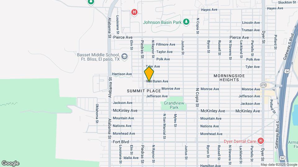 2910 Van Buren Ave Map and Location Details