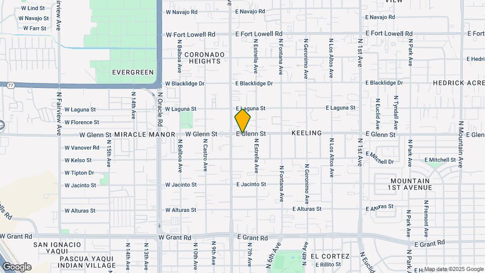 28 E Glenn St Mapa y Detalles de la Ubicación