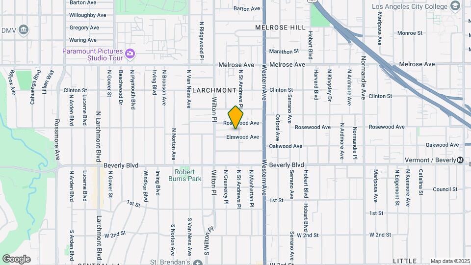 Elmwood Row Map and Location Details