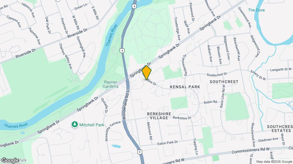 200 Berkshire Dr Map and Location Details