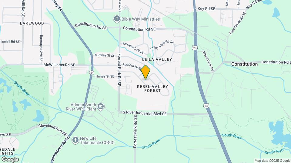 1068 Rebel Forest Dr SE Map and Location Details