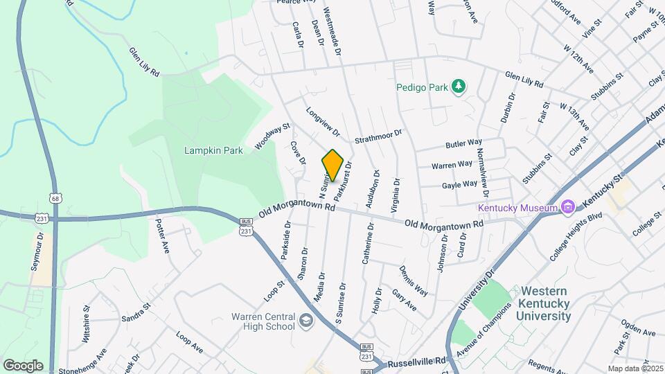 1544 N Sunrise Dr Map and Location Details