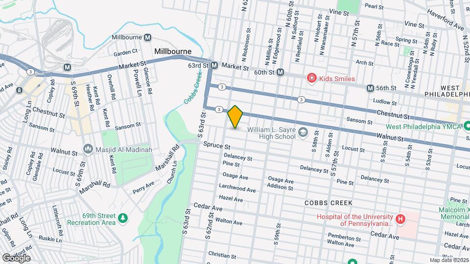 6134 Locust St-Unit -Unit 1 Map and Location Details