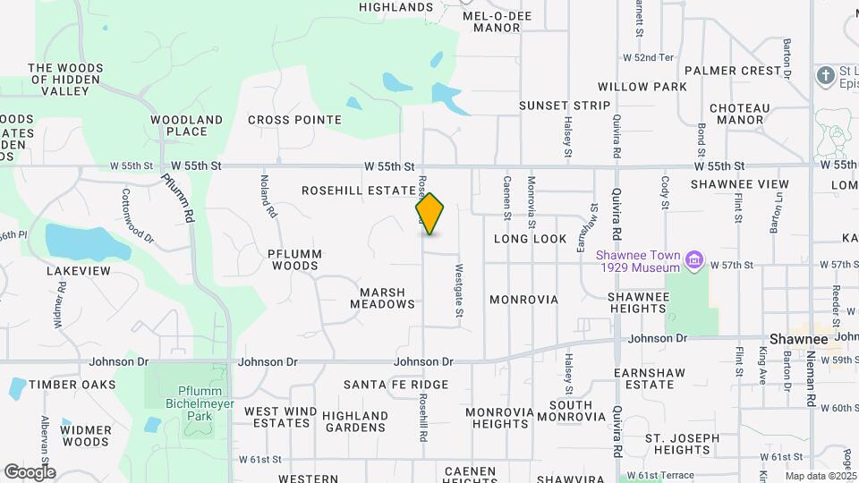 5639 Rosehill Rd Map and Location Details