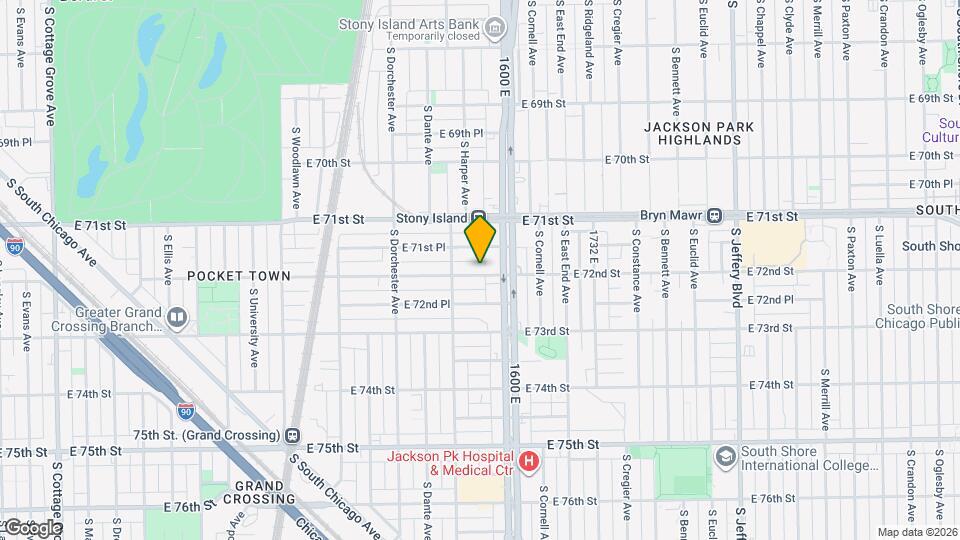 1528 E 72nd St Map and Location Details