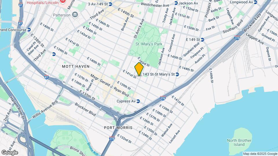 629 E 141st St Mapa y Detalles de la Ubicación