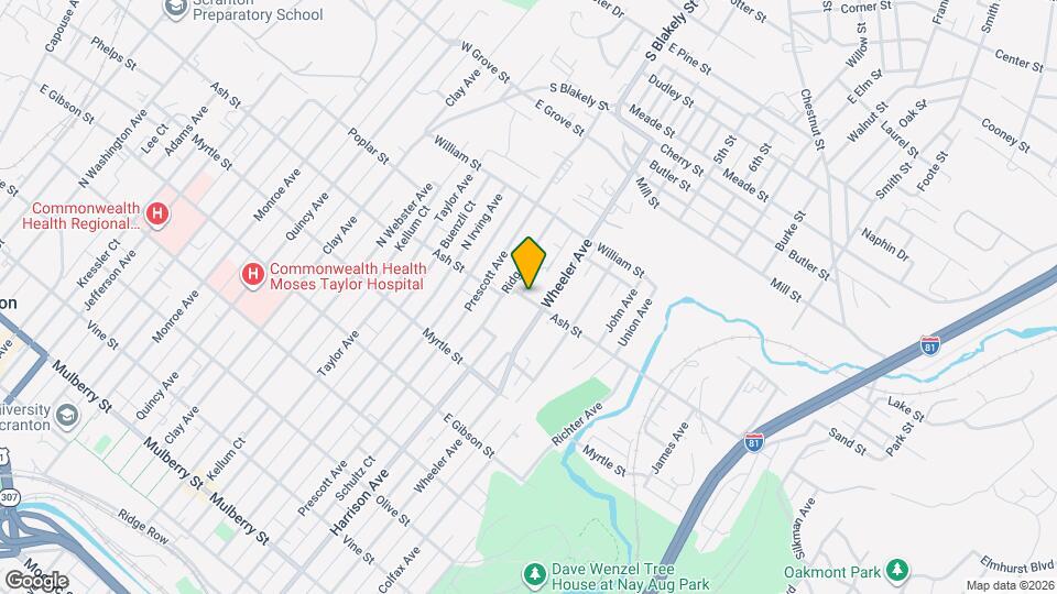 1627 Ash St, Unit 1 Mapa y Detalles de la Ubicación