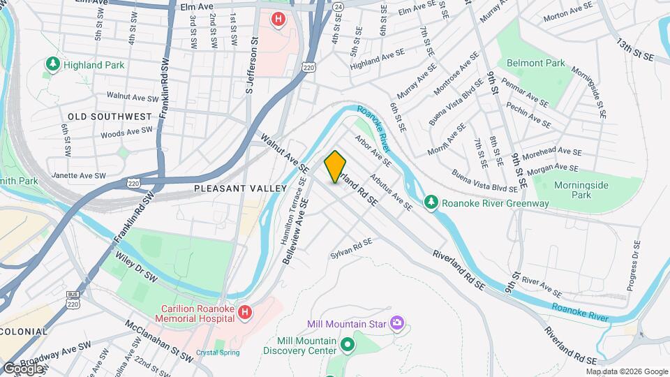 442 Walnut Ave SE Map and Location Details