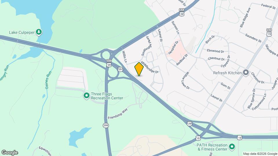 Village of Culpeper Apartments Map and Location Details