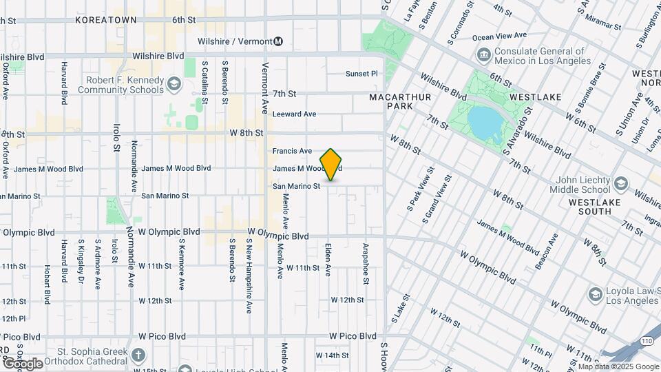 2738 San Marino St Map and Location Details