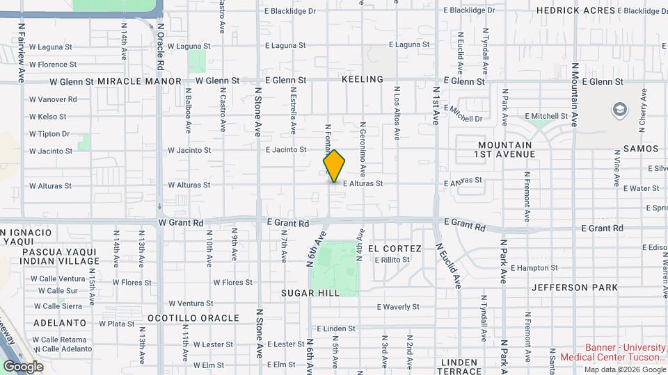 308 E Alturas St Map and Location Details