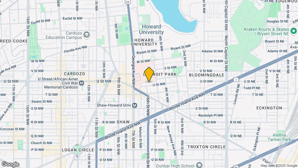 527 U St NW Map and Location Details