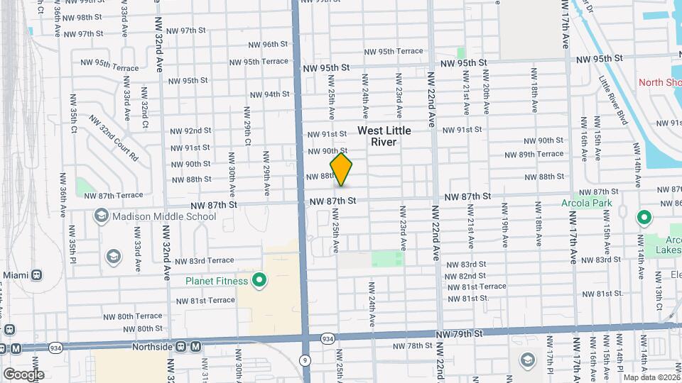 2480 NW 87th Terrace Map and Location Details