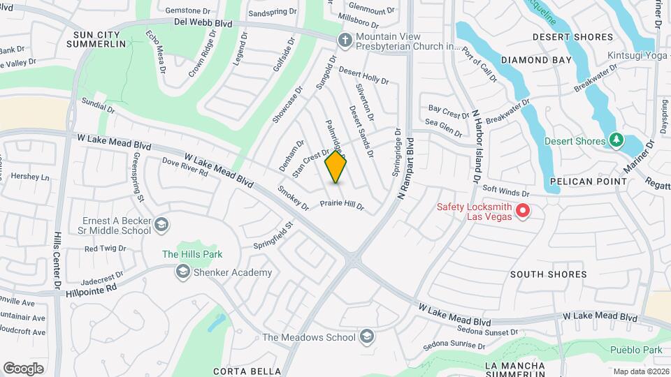 2417 Desert Butte Dr Map and Location Details