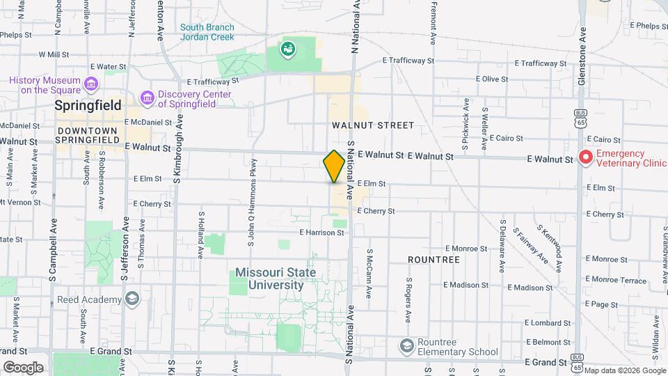1142 E Elm St Map and Location Details