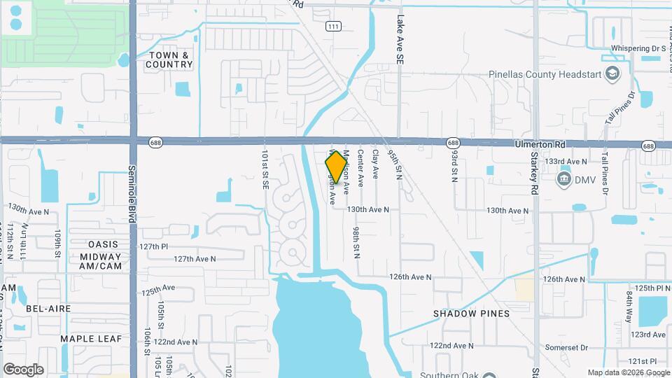 13135 Washington Ave Map and Location Details