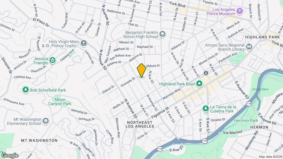 367 N Avenue 52 Map and Location Details