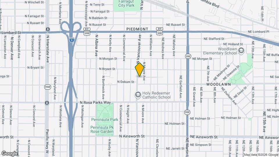 128 N Saratoga St Map and Location Details