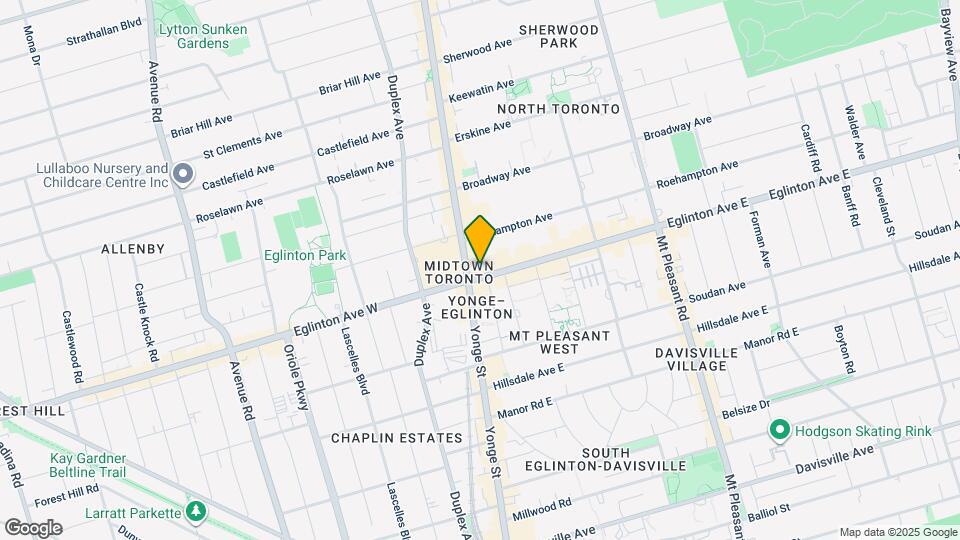 8 Eglinton Ave E Map and Location Details