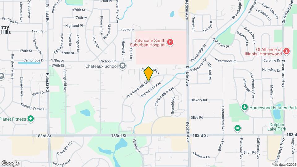 3407 Fountainbleau Dr Map and Location Details