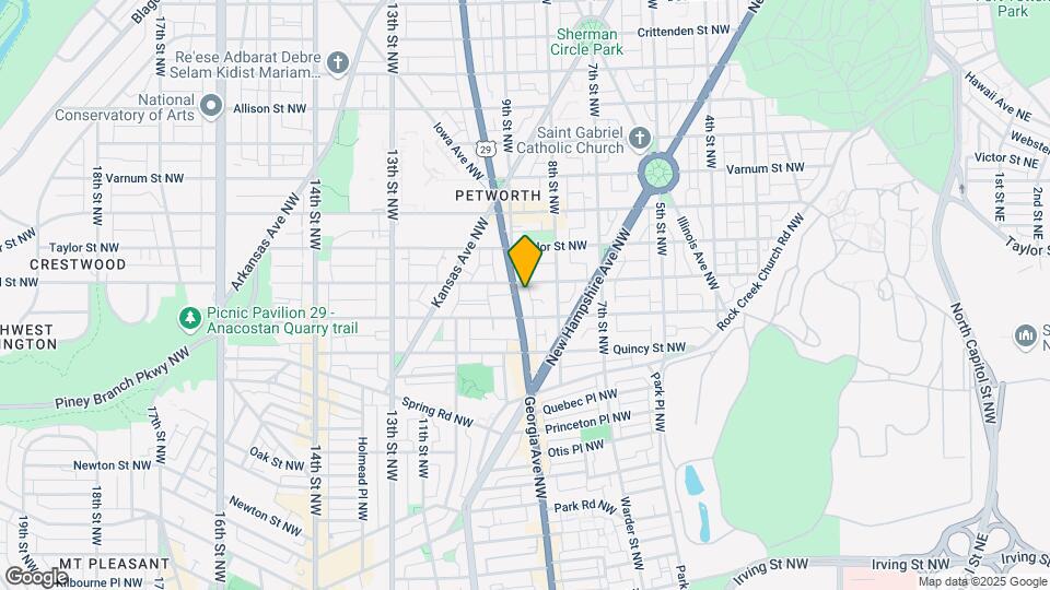 3925 Georgia Ave NW Map and Location Details