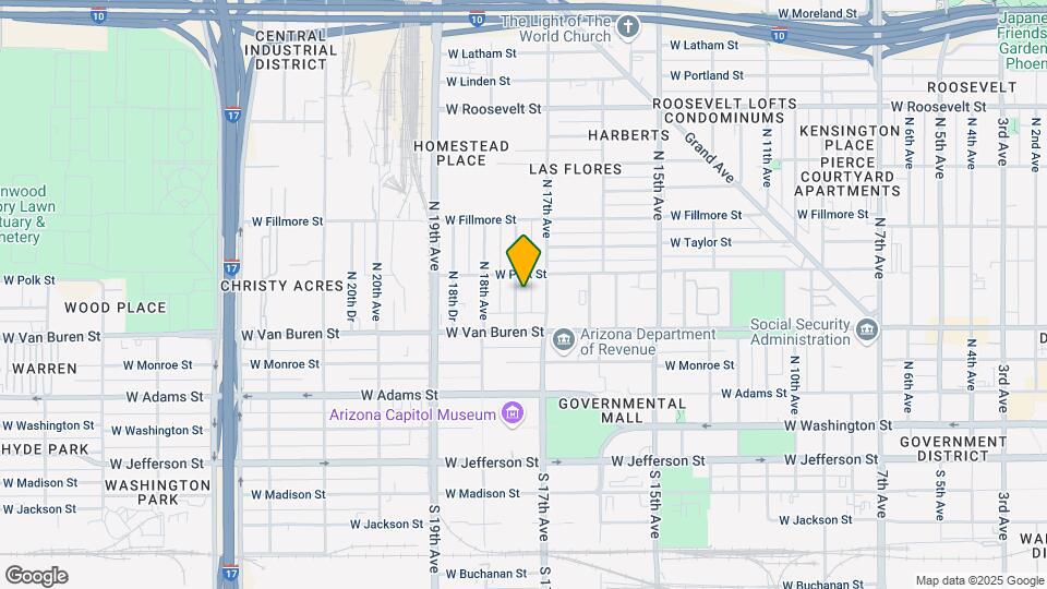 325 N 17th Dr Map and Location Details