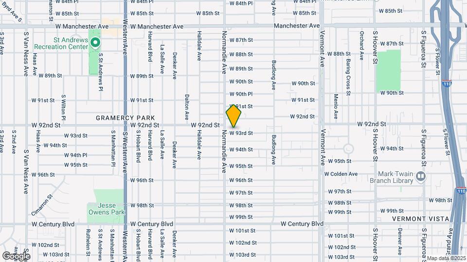 1339 W 93rd St Map and Location Details