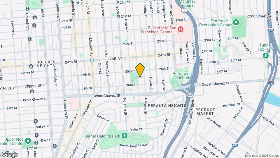 2959-2967 Harrison Street Map and Location Details