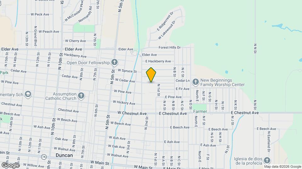 112 W Cedar Ave Map and Location Details