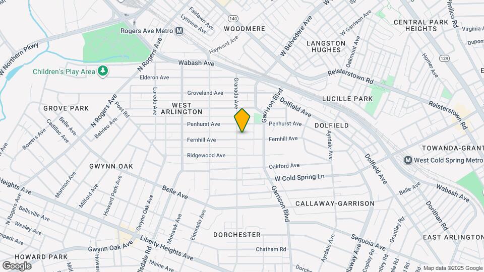 4012 Fernhill Ave Map and Location Details