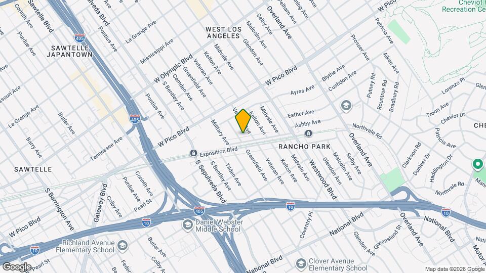 2550 Greenfield Ave, Unit 0 Mapa y Detalles de la Ubicación