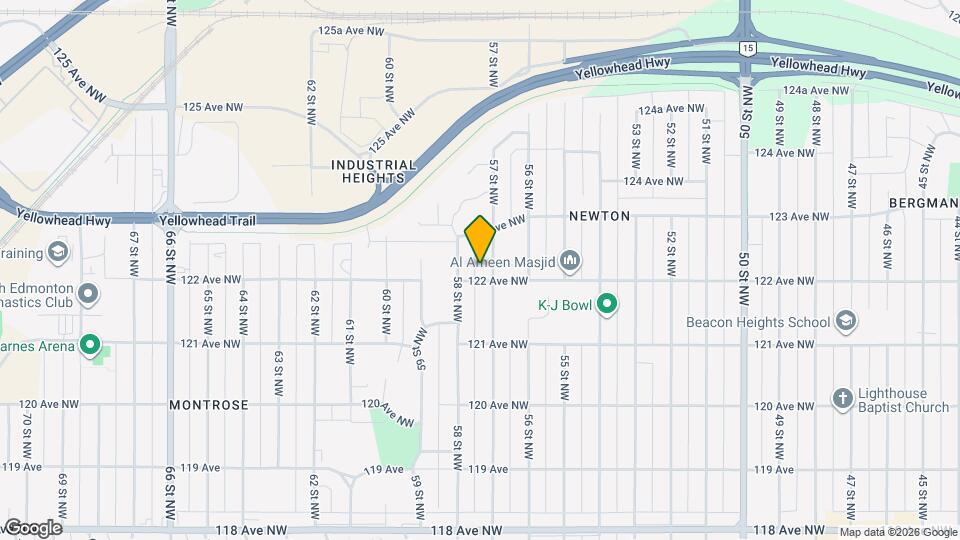 12208-12257 57 St NW Map and Location Details