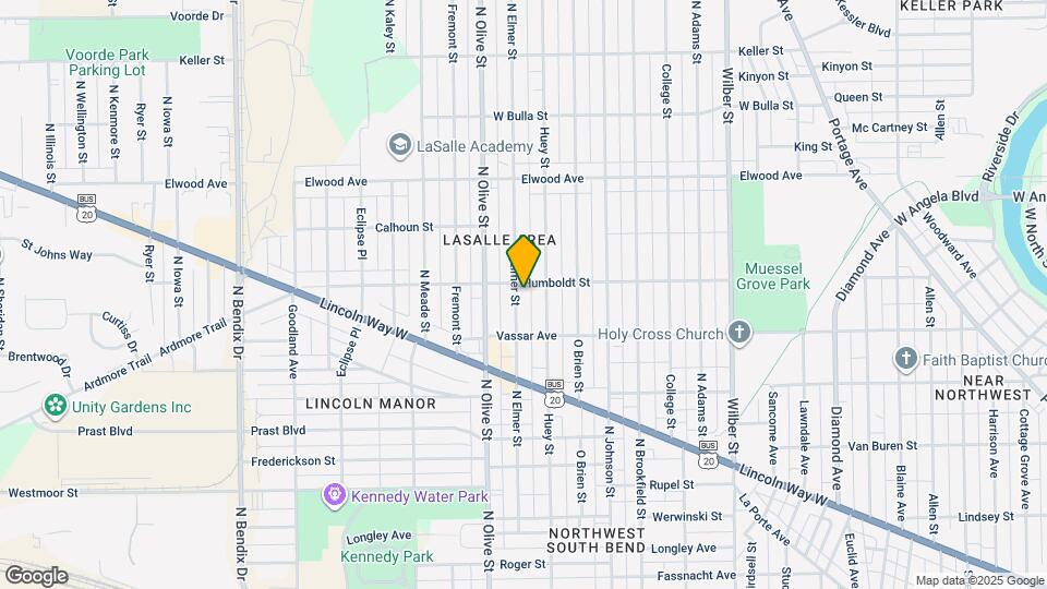 1142 N Elmer St Map and Location Details