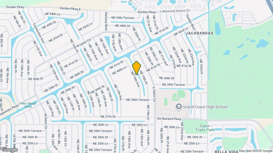 New construction 4/3 off Gator Circle Map and Location Details