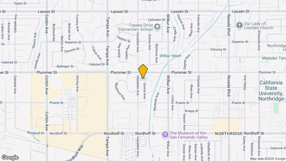 19055 Gledhill St Map and Location Details