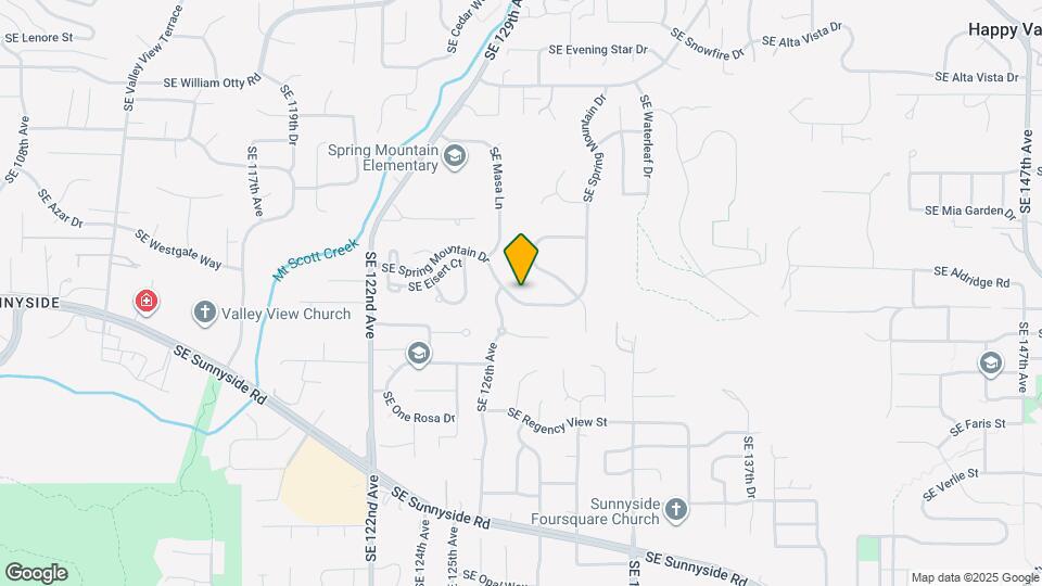 12805 SE Spring Mountain Dr Map and Location Details