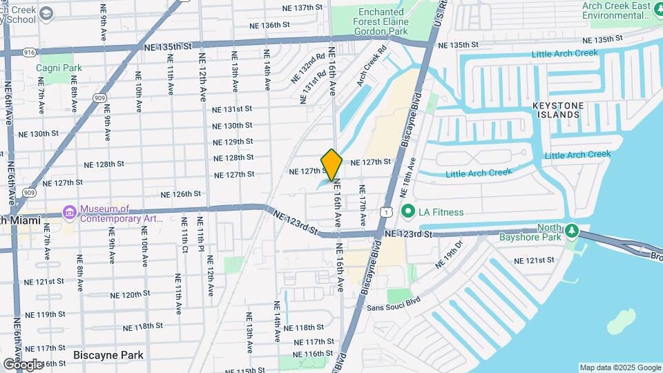 12590 NE 16th Ave Map and Location Details